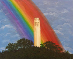 Coit Tower Rainbow