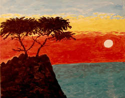 Cypress at Sunset
